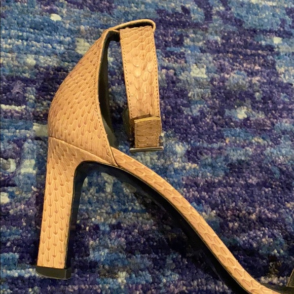 YSL Python Mid-heeled Sandal in Blush - Picture 5 of 8